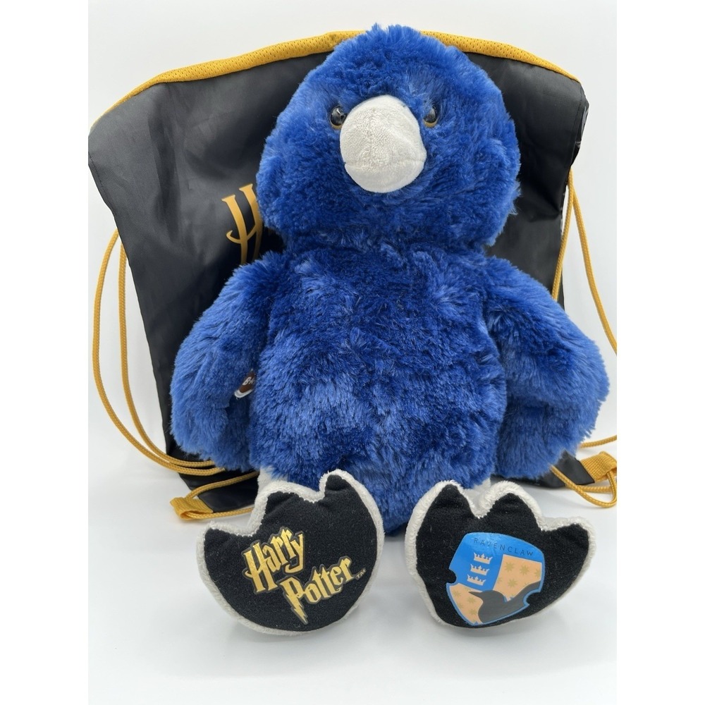 Build A Bear Harry Potter Ravenclaw Blue Bird  16" Plush With Carrier Bag